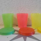 TUPPERWAREN NEON VÄRISET MINIPURKIT 60ml - pikkukuva 2