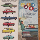 1967 Chevrolet värikartta - KUIN UUSI - esite - pikkukuva 1