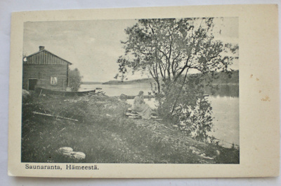 VANHA Postikortti Häme Sauna 1911
