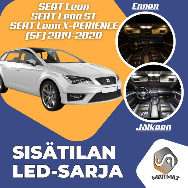 Seat Leon (5F) Sisätilan LED-sarja 14-osainen