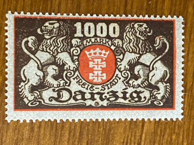 SAKSA DANZIG 1923 MERKKI**