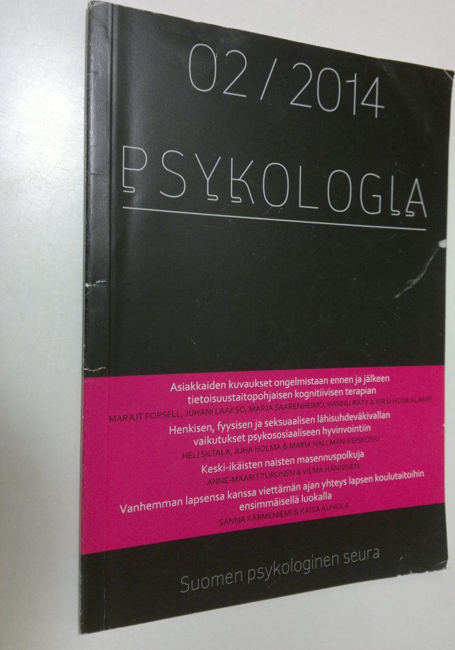 Psykologia 2/2014 : tiedepoliittinen aikakauslehti