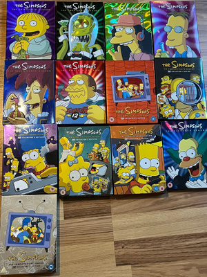 Simpson DVD boxit, 13 kpl