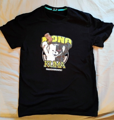 Danganronpa Monokuma T-Paita, S-koko, Unisex