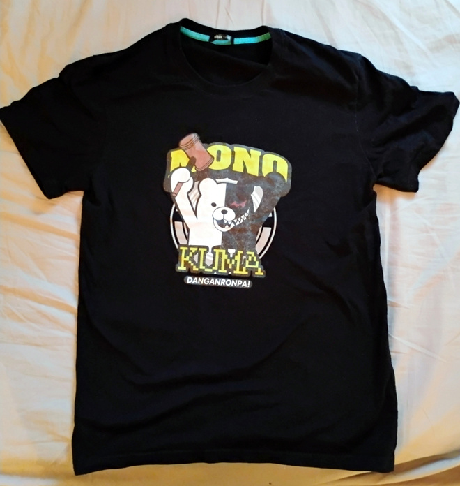 Danganronpa Monokuma T-Paita, S-koko, Unisex