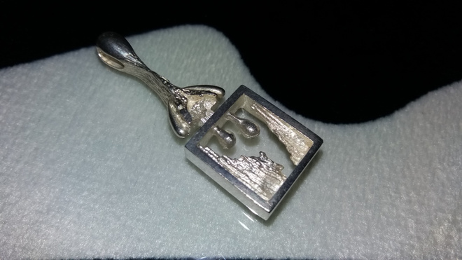Vintage  Kotimainen desing hopea riipus 925 Y7