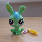 LITTLEST PET SHOP vihreä Jolly Rolly PUPU + amuletti - pikkukuva 1