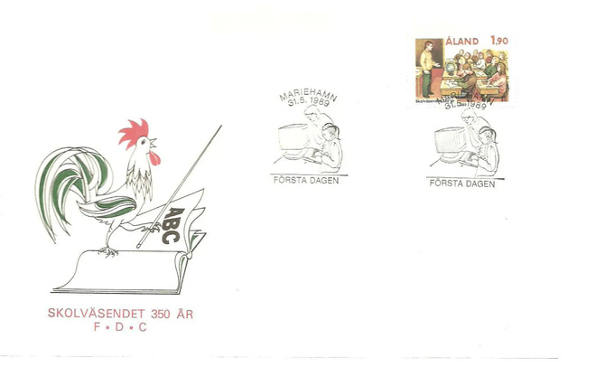 ÅLAND EPK FDC 3/1989: Koululaitos 350v.