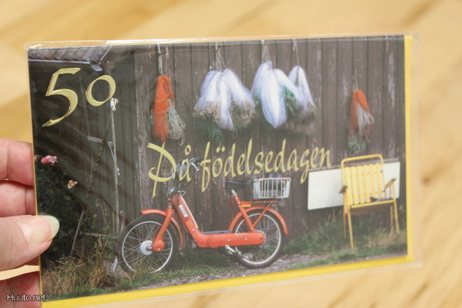 Onnittelukortti: 50 På födelsedagen