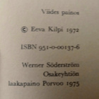 Eeva Kilpi - Laulu rakkaudesta ja muita runoja (nid.) - pikkukuva 3