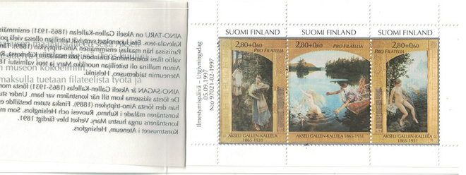 Pro Filatelia, 1997, Aino-taru, Postituore vihko, Lape 38