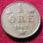 1 öre 1907 . Ruotsi-Sweden - pikkukuva 1