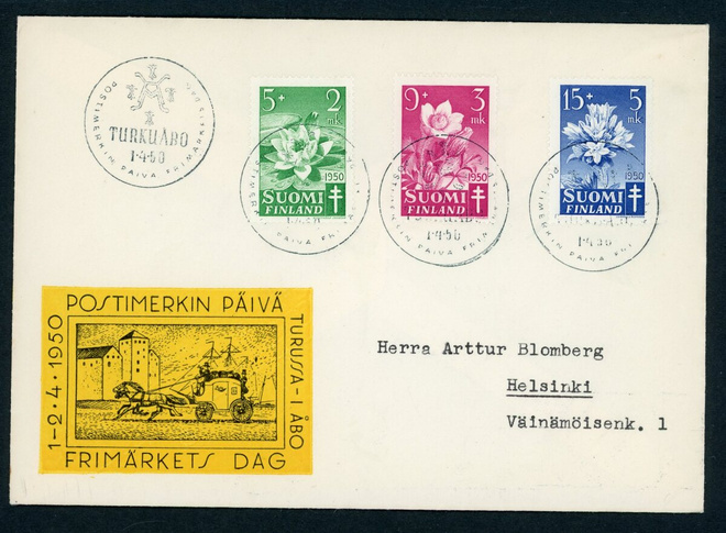 FDC 1950 Tuberkuloosi ( TUB )