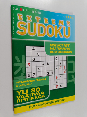 Extreme sudoku 4/2017