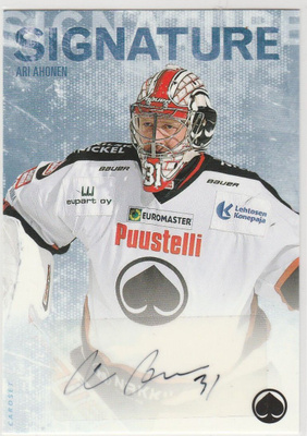 2016/17 Cardset Signature Ari Ahonen , Ässät