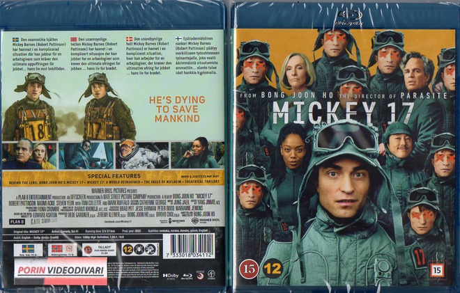 Mickey 17	(52 573)	UUSI	-FI-	BLU-RAY			robert pattinson	2025