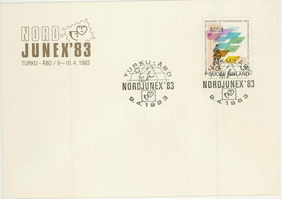1983 tietoliikennevuosi 1,30mk FDC
