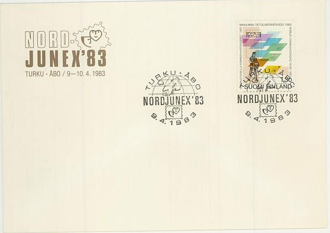 1983 tietoliikennevuosi 1,30mk FDC