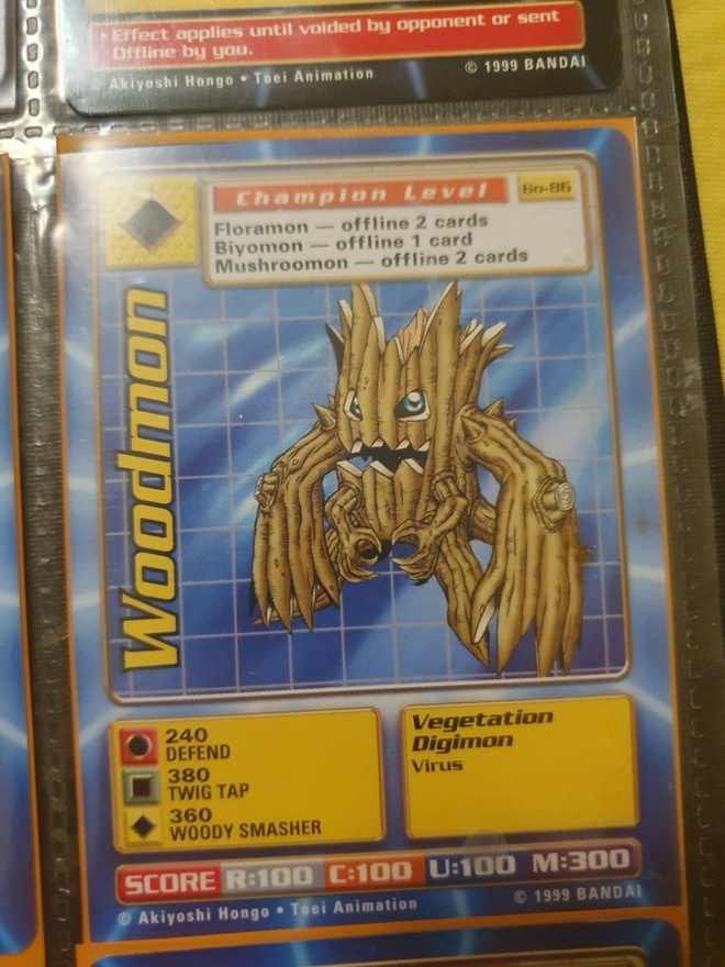 1999 Bandai Digimon - Non Holo card Bo-86 M