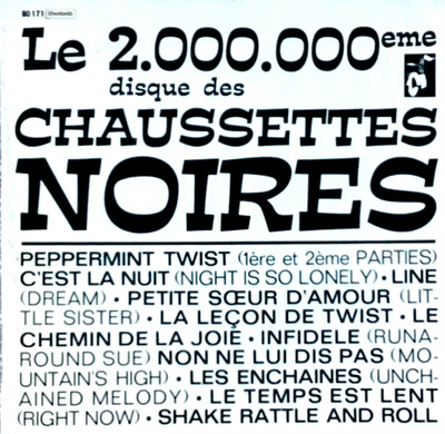 CHAUSSETTES NOIRES: Le 2.000.000eme disque. Gatefold LP