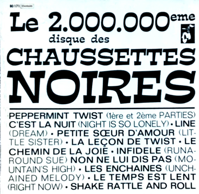CHAUSSETTES NOIRES: Le 2.000.000eme disque. Gatefold LP