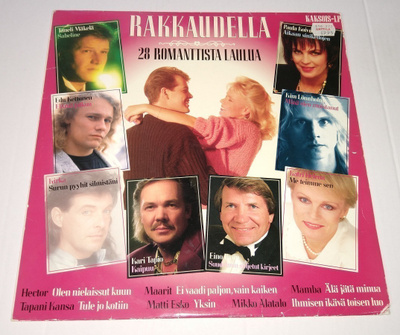 RAKKAUDELLA 28 ROMANTTISTA LAULUA KAKSOIS LP 1989 FAZER ...