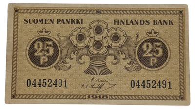 25 Penniä 1918 04452491 kl 3/4