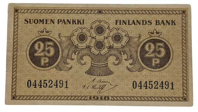 25 Penniä 1918 04452491 kl 3/4