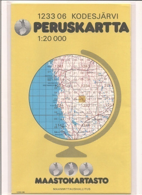 Peruskartta 1:20 000 Kodesjärvi