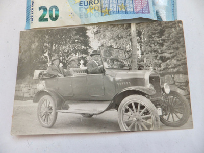 VANHA Valokuva UPEA Auto 1920-l Rauma