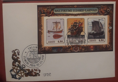 Viro 1997 - Laivoja blokki  FDC