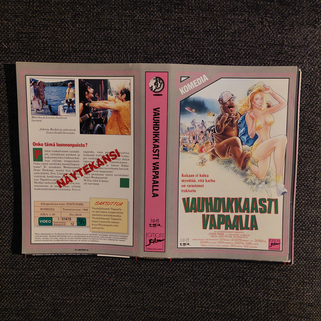 Vauhdikkaasti vapaalle Vhs kansipaperi