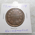 10 penniä 1914 kulkematon siisti raha, kl 8-9 - pikkukuva 5