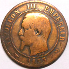Ranska. 10 centimes 1853B. - pikkukuva 1