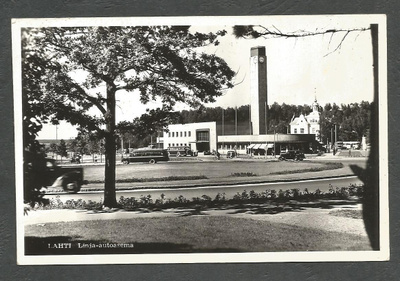 LAHTI - LINJA-AUTOASEMA - 1957 -