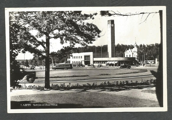LAHTI - LINJA-AUTOASEMA - 1957 -