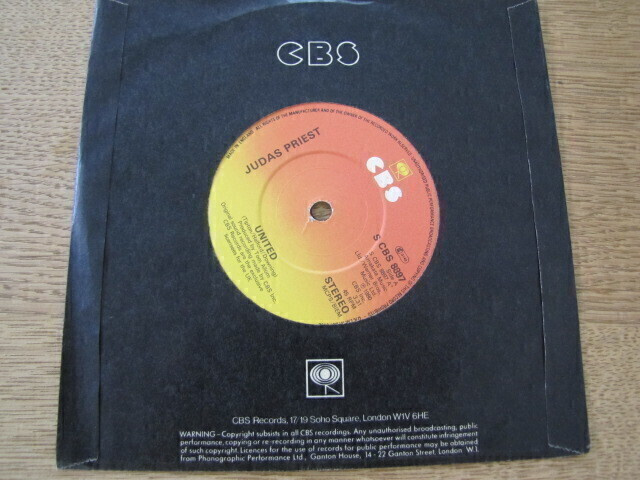 Judas Priest United 7 45 UK 1980