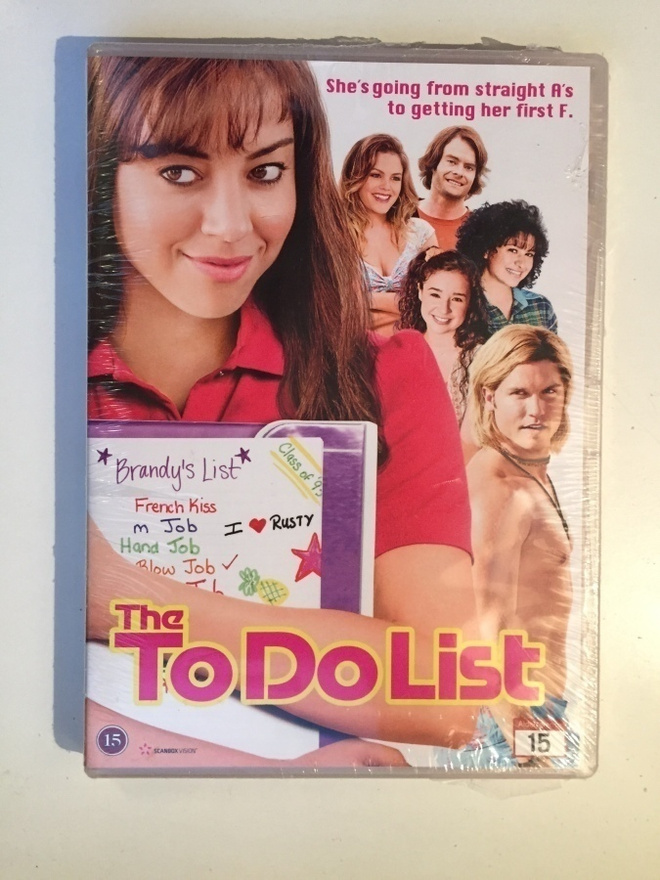 The To Do List (DVD) Aubrey Plaza, Rachel Bilson [UUSI] 2013