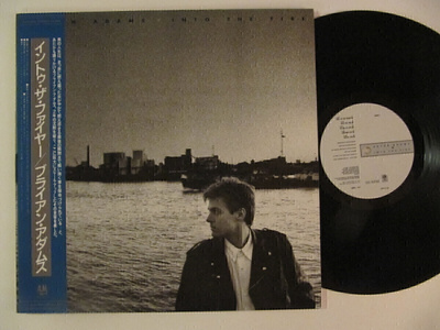 Bryan Adams Into The Fire Japanilainen LP OBI