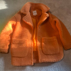 MONKI pehmeä oranssi teddy talvi takki xs ( s) - pikkukuva 1