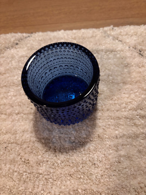 Iittala kastehelmi tuikku sininen