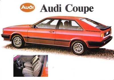 Audi Coupe -esite 80-luvun alusta