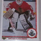 1990-91 Upper Deck Ed Belfour #55 Rookie Card - pikkukuva 1