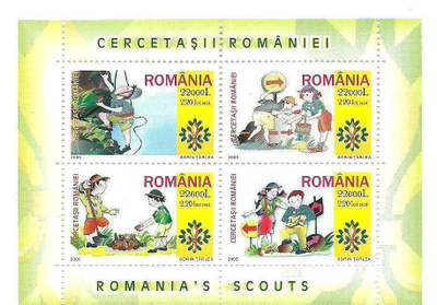 PARTIO partioaiheinen sarja blokki ROMANIA 2005 **
