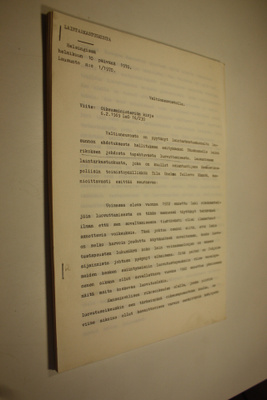 Laintarkastuskunnan lausunto valtinoneuvostolle n:o 1/197...