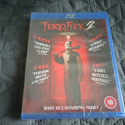 Terrifier 2 Blu-ray **muoveissa**