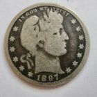 USA 25 c 1897-O Hopeaa - pikkukuva 2