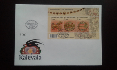 FDC Kalevala 15.2.1999 LaPe 1461-1463 BL22