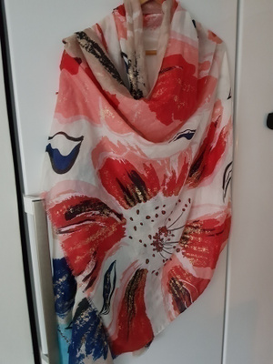 Isokokoinen multicolor Hartiahuivi / Huivi / Kaulahuivi