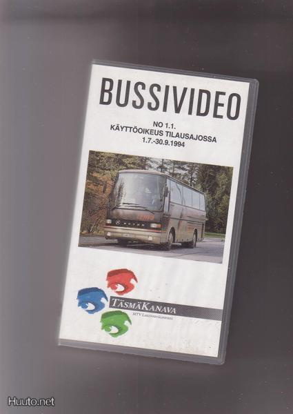Bussivideo, 1994, 3 kpl. käyttöoikeus  ollut tilausajossa.